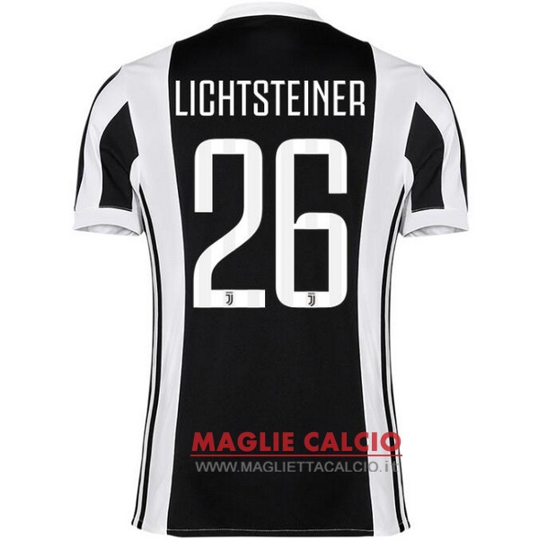 nuova maglietta juventus 2017-2018 lichtsteiner 26 prima